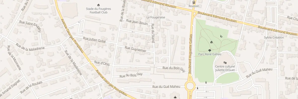 Plan du 9 Rue Guynemer à Fougères