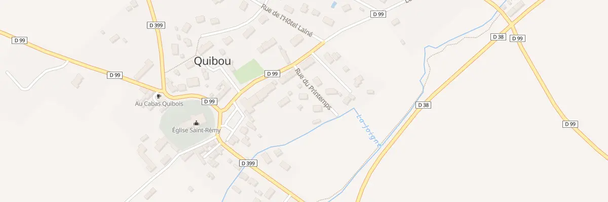 Plan du 2 Rue du Printemps à Quibou