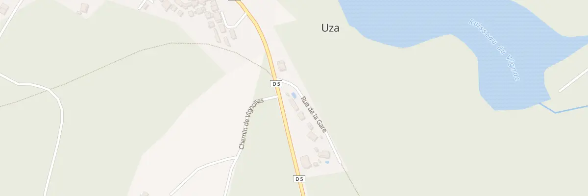 Plan du 64 Rue de la Gare à Uza