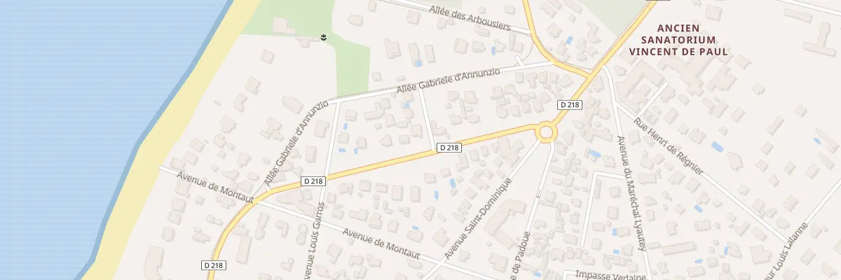 Plan du 219 Bd de la Cote d’Argent à Arcachon