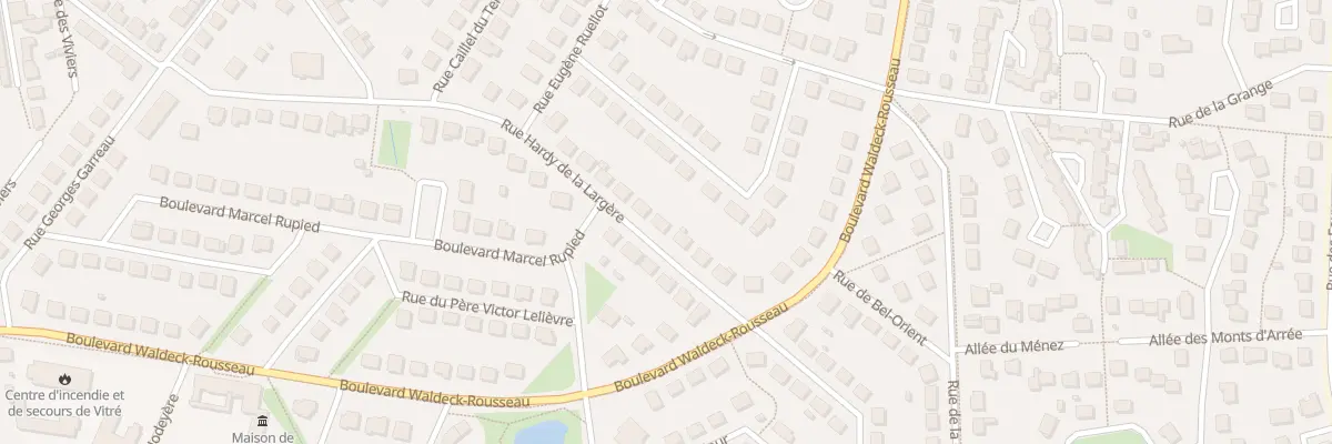 Plan du 29 Rue Hardy de la Largère à Vitré