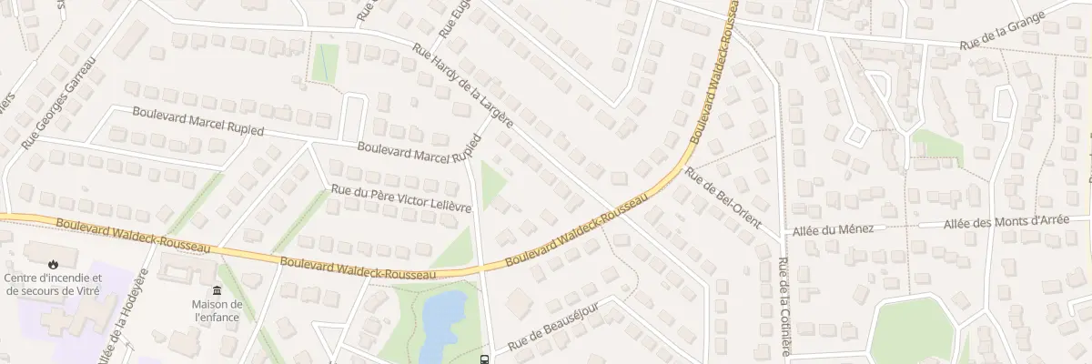 Plan du 46 Rue Hardy de la Largère à Vitré