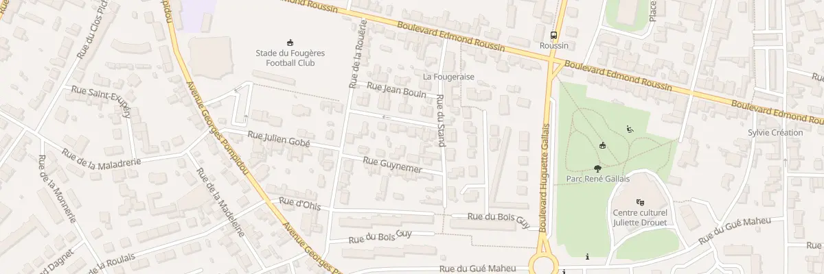 Plan du 10 Rue Amand Harel à Fougères