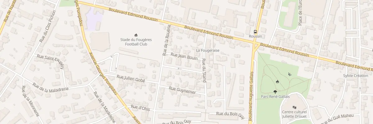 Plan du 7 Rue Amand Harel à Fougères