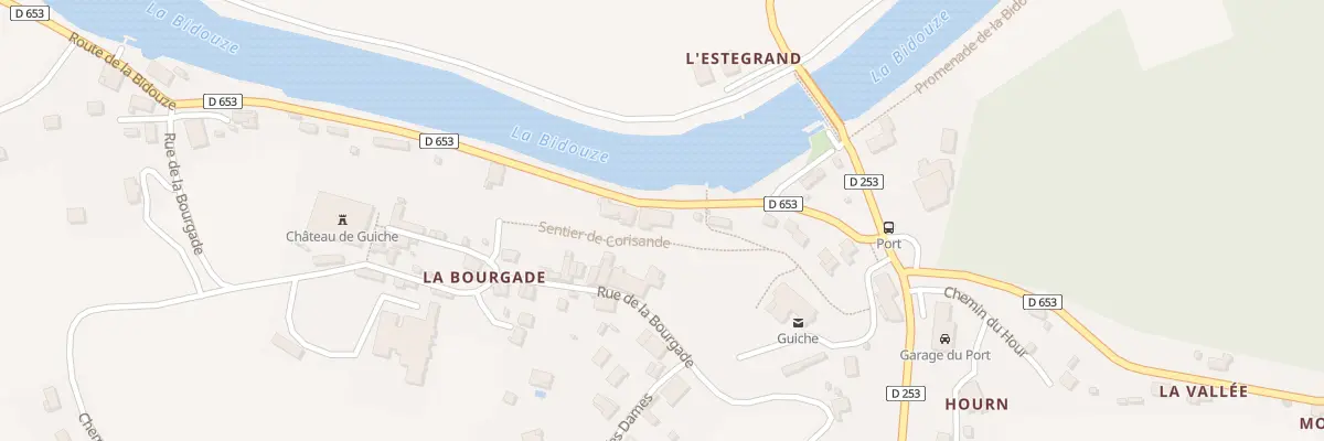 Plan du 191 Rte de la Bidouze à Guiche