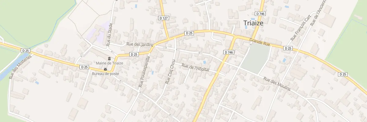 Plan du 1 Rue de l’hôpital à Triaize