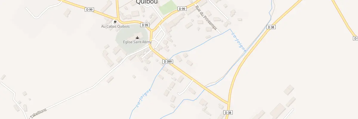 Plan du 1 Rue des Moulins à Quibou