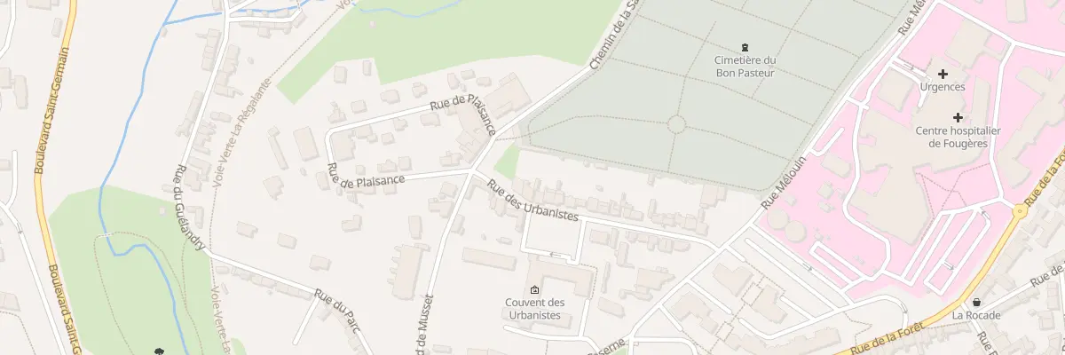 Plan du 36 Rue des Urbanistes à Fougères