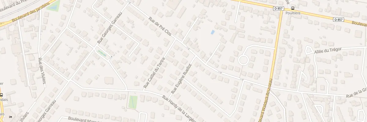 Plan du 2 Rue Eugene Ruellot à Vitré