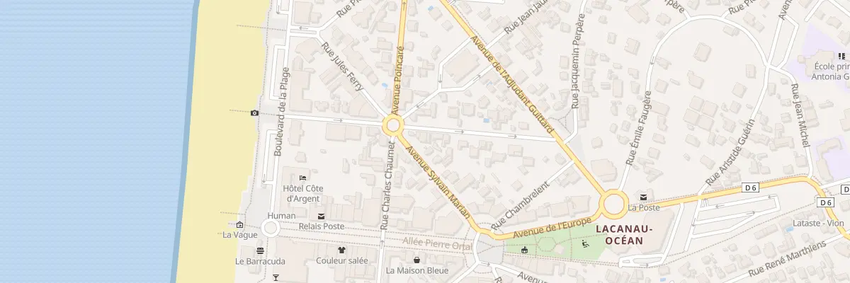 Plan du 2 Rue du Docteur Darrigan à Lacanau