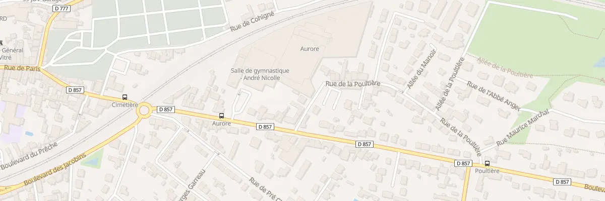Plan du 1B Rue de la Poultière à Vitré