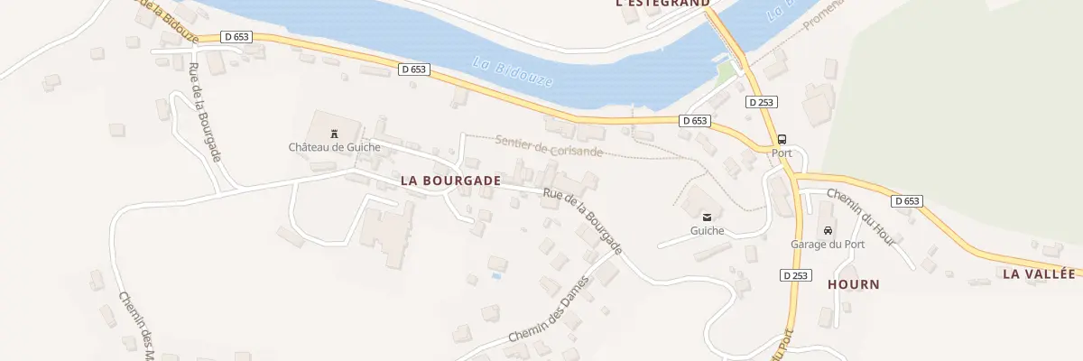Plan du 374 Rue de la Bourgade à Guiche