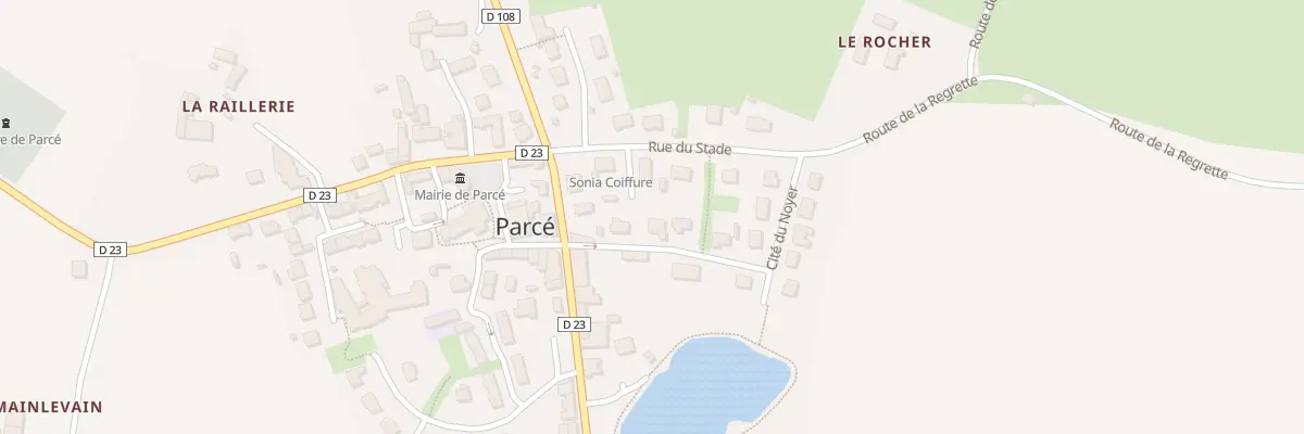 Plan du 4 Rue du Stade à Parcé