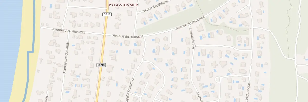 Plan du 3 All de la Lagune Pyla à La Teste-de-Buch
