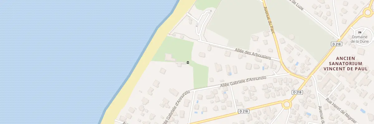 Plan du 23 All Gabriele d’Annunzio à Arcachon
