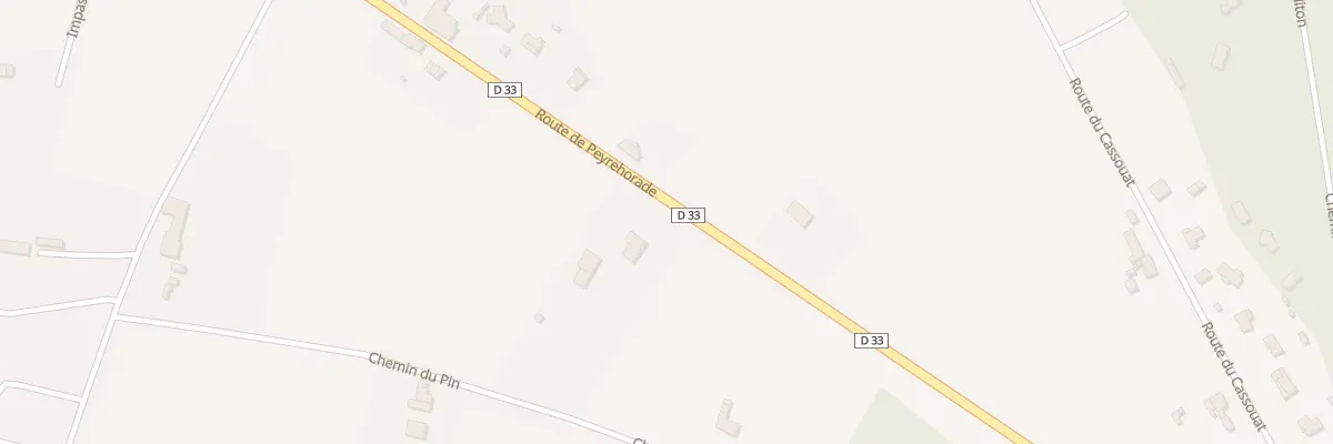 Plan du 348 Rte de Peyrehorade à Pey