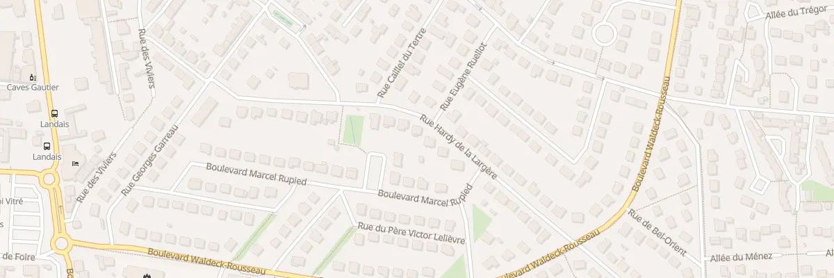 Plan du 32 Rue Hardy de la Largère à Vitré