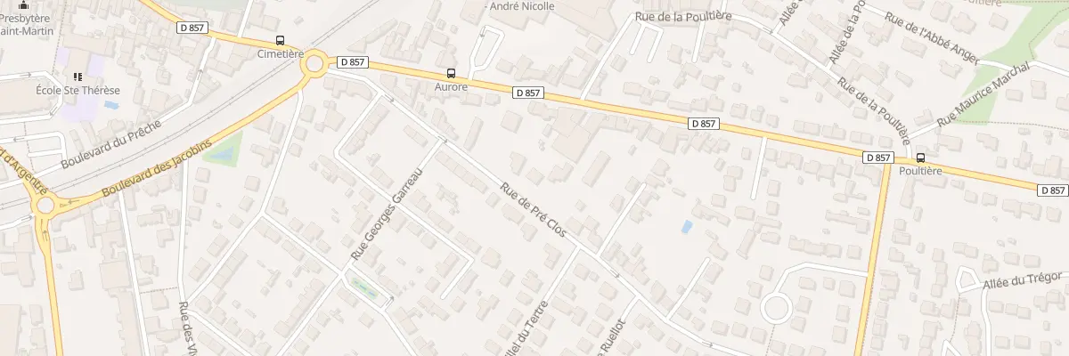 Plan du 23 Rue du Pre Clos à Vitré
