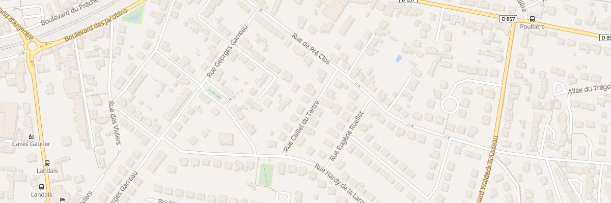 Plan du 6 Rue Caillel du Tertre à Vitré