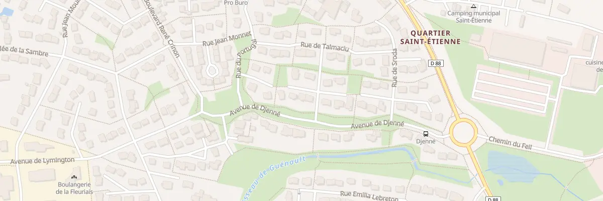 Plan du 2 All de Suisse à Vitré
