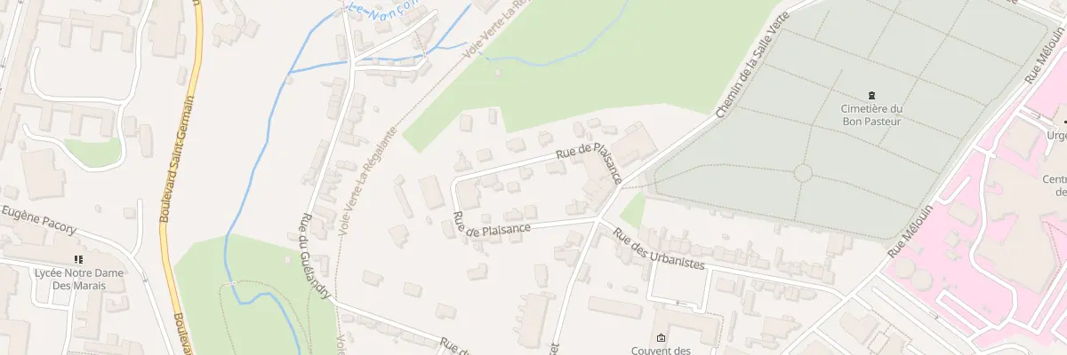Plan du 24 Rue de Plaisance à Fougères