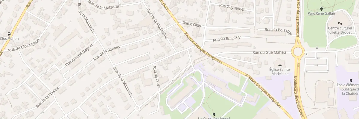 Plan du 7 Rue de l’Yser à Fougères