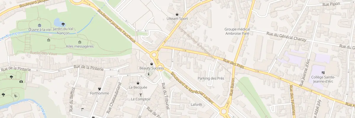 Plan du 3 Rue de l’Hospice à Fougères