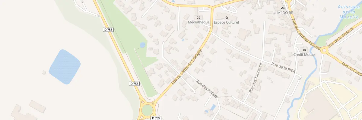Plan du 36 Rue de lattre de tassigny à La Bruffière