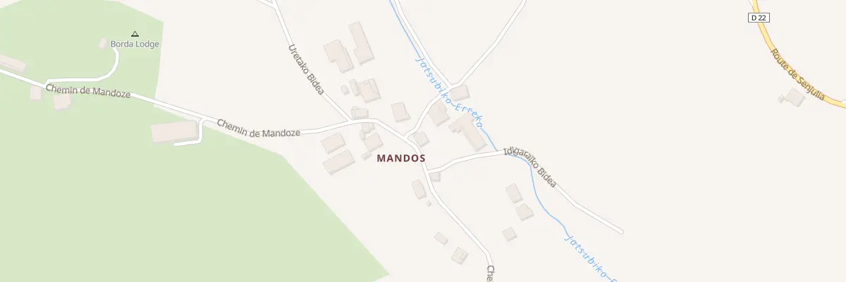 Plan du 354 Che de Mandoze à Jaxu