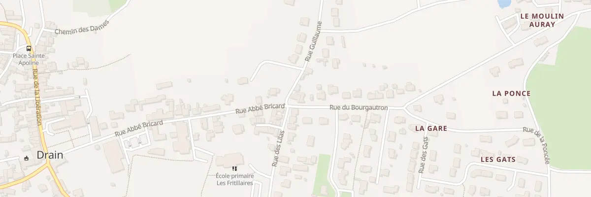 Plan du 5116 Rue du Bourgautron (Drain) à Orée d’Anjou