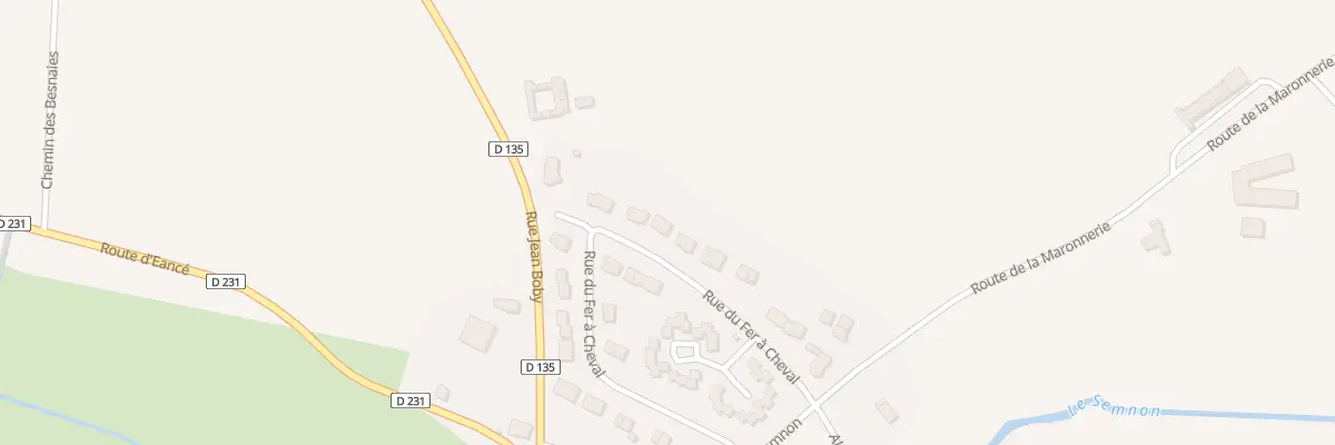 Plan du 31 Rue du Fer a Cheval à Senonnes