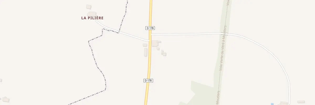Plan du 1B La Pillière à Moutiers