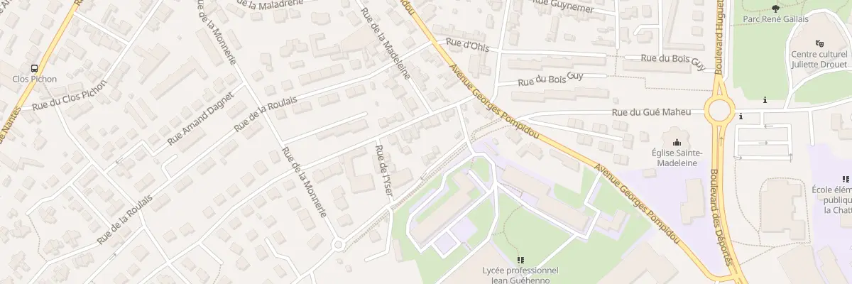 Plan du 11 Rue de l’Yser à Fougères