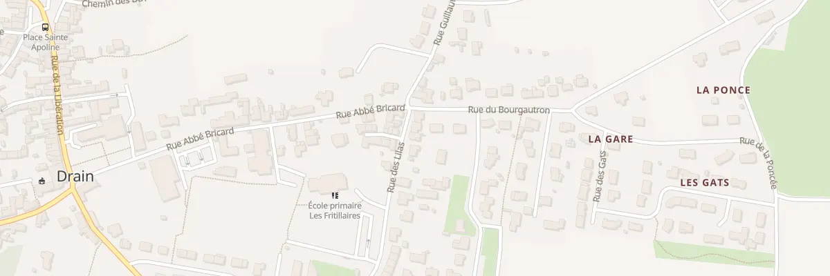 Plan du 33 Rue des Lilas (Drain) à Orée d’Anjou