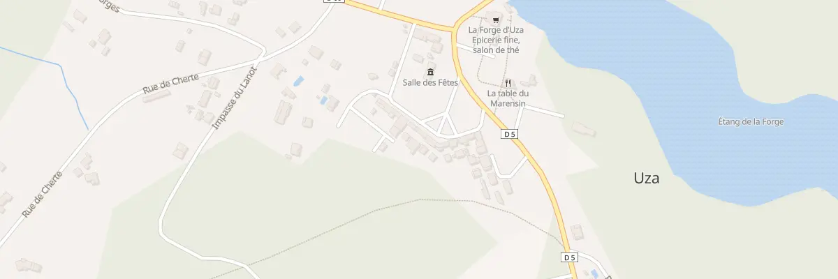 Plan du 162 Rue du Bourg à Uza