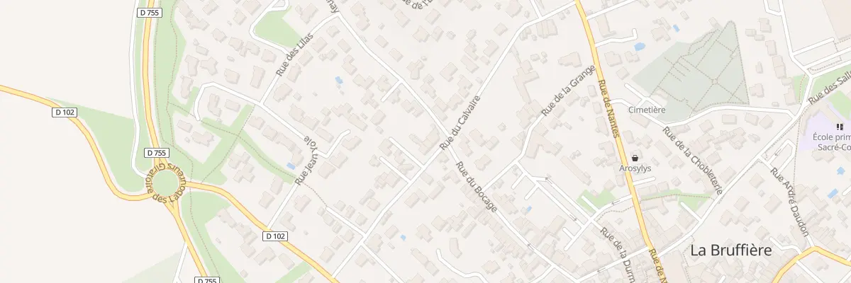 Plan du 24 Rue du calvaire à La Bruffière