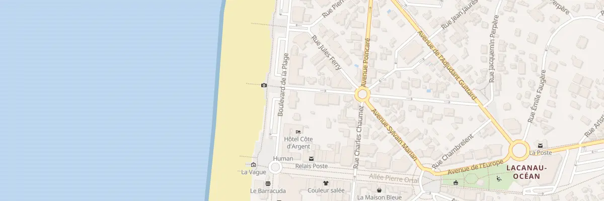 Plan du 2 Av du Lieutenant Princeteau à Lacanau