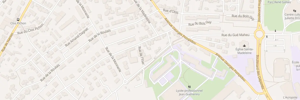 Plan du 17 Rue de l’Yser à Fougères