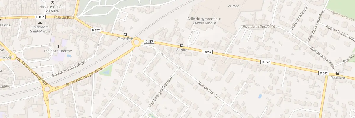 Plan du 9 Rue du Pre Clos à Vitré
