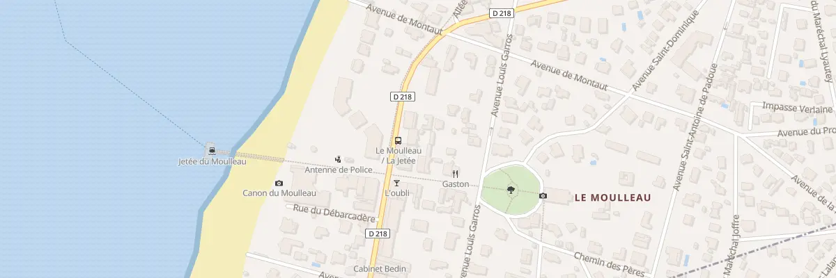 Plan du 222 Bd de la Cote d’Argent à Arcachon