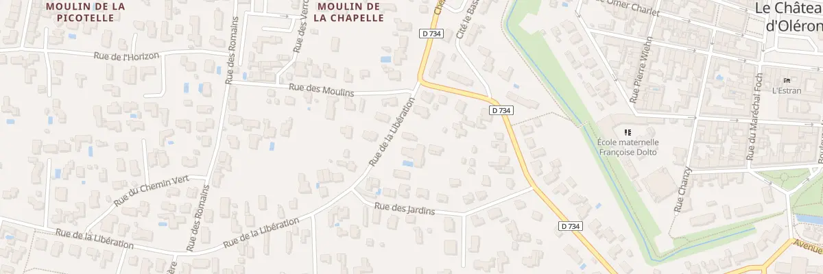 Plan du 5 Rue de la Libération au Château-d’Oléron