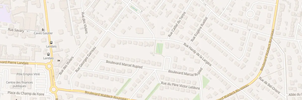 Plan du 24 Rue Hardy de la Largère à Vitré