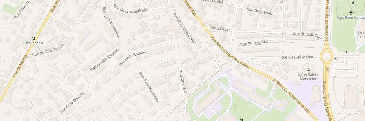 Plan du 12 Rue de l’Yser à Fougères