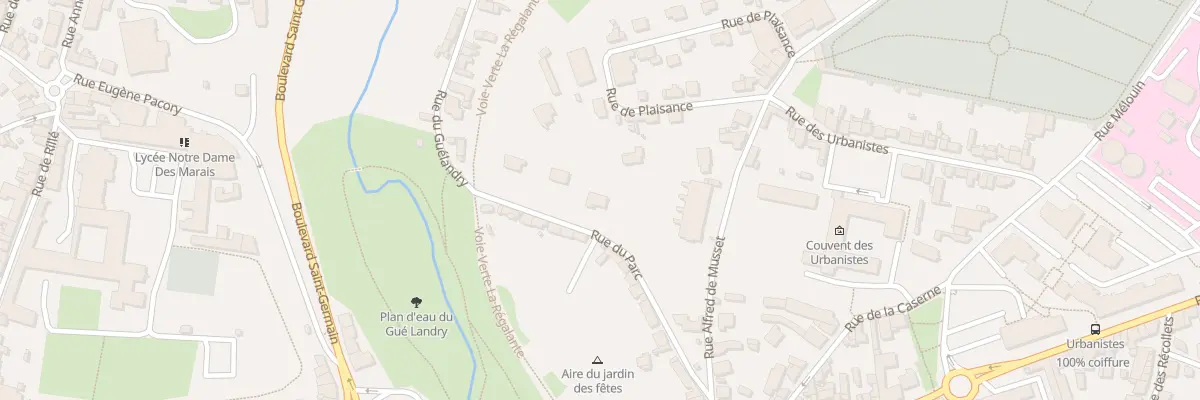 Plan du 14 Rue du Parc à Fougères