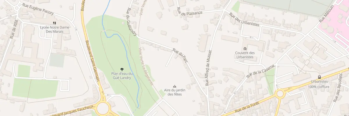 Plan du 29 Rue du Parc à Fougères