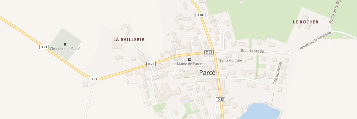 Plan du 9 Rue de la Bascule à Parcé