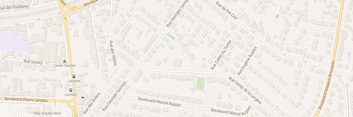 Plan du 11 Rue Hardy de la Largère à Vitré