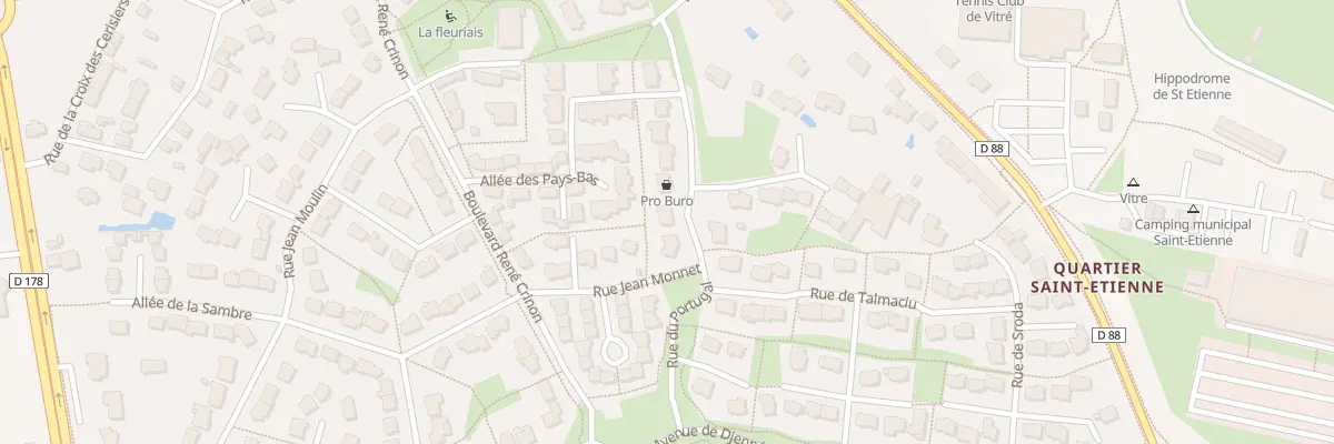 Plan du 9 Rue du Portugal à Vitré