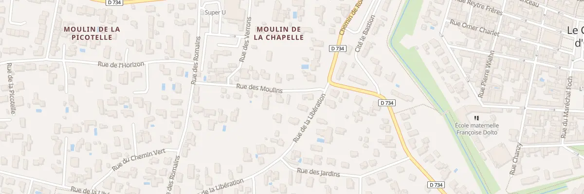 Plan du 2 Rue de la Libération au Château-d’Oléron