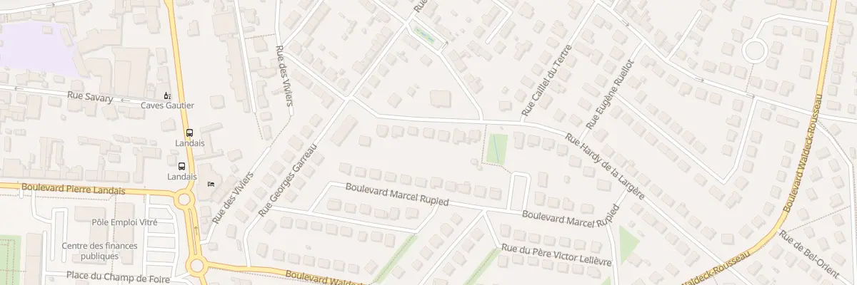 Plan du 18 Rue Hardy de la Largère à Vitré